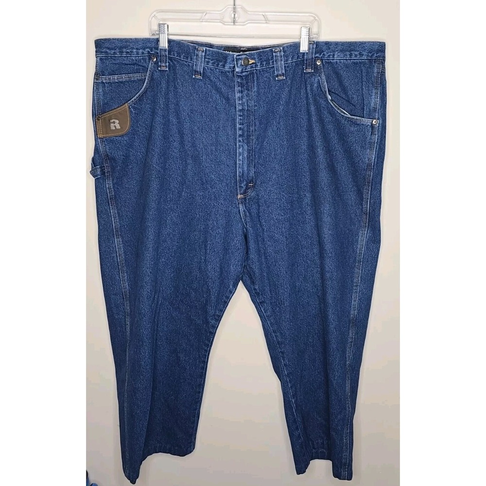 Wrangler Riggs Work Jeans Mens 50x23 Carpenter Relaxed Durashield Short Hemmed
